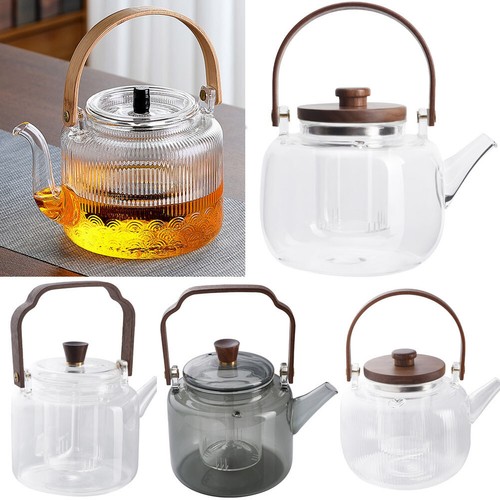 Heat resistant glass teapot - heat,