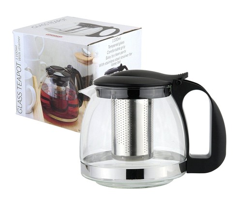Glass teapot stainless steel - teapot,