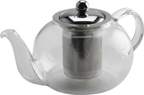750ml glass teapot loose - 750ml, leaf