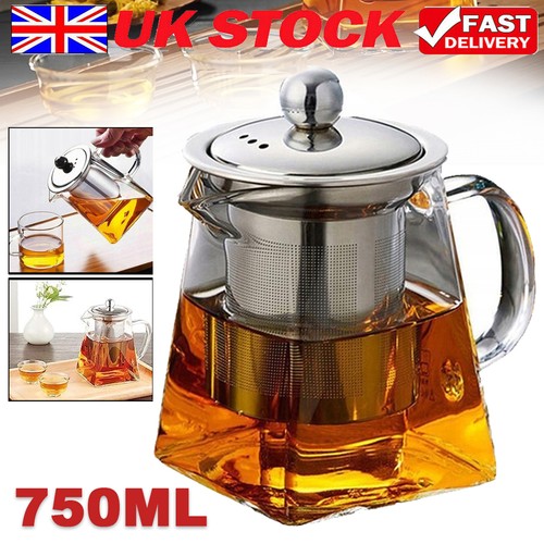 Glass teapot with infuser - teapot,