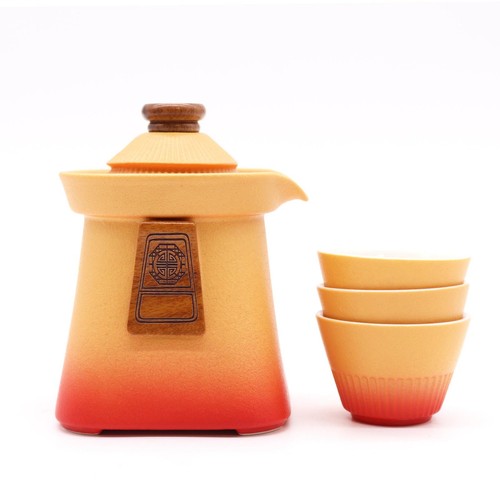 Temple teapot set - teapot, &