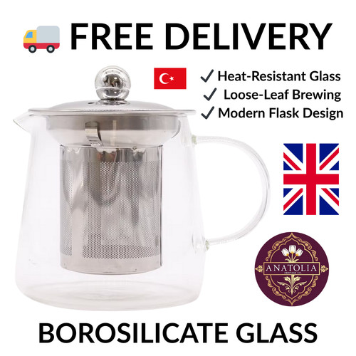 Glass teapot with infuser - glass,