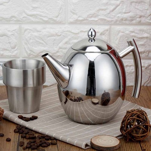Stainless steel teapot - steel,