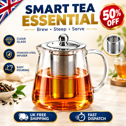 Heat resistant glass tea pot - heat,