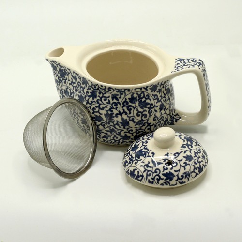 Small herbal teapot blue - small,