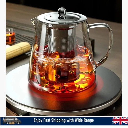 Glass teapot borosilicate - glass, heat