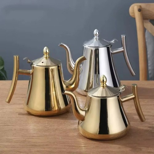 1xstainless steel teapot with - 1xstainless,