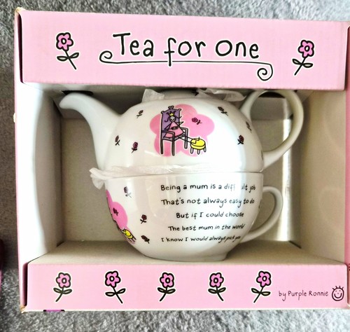 Purple ronnie tea for one - purple,