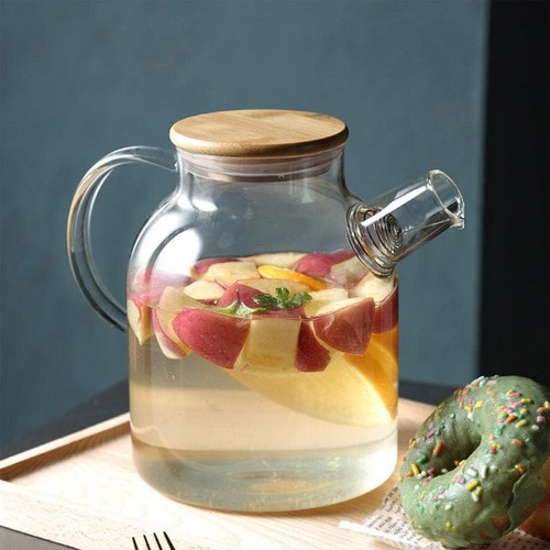 1800ml large glass teapot - glass,